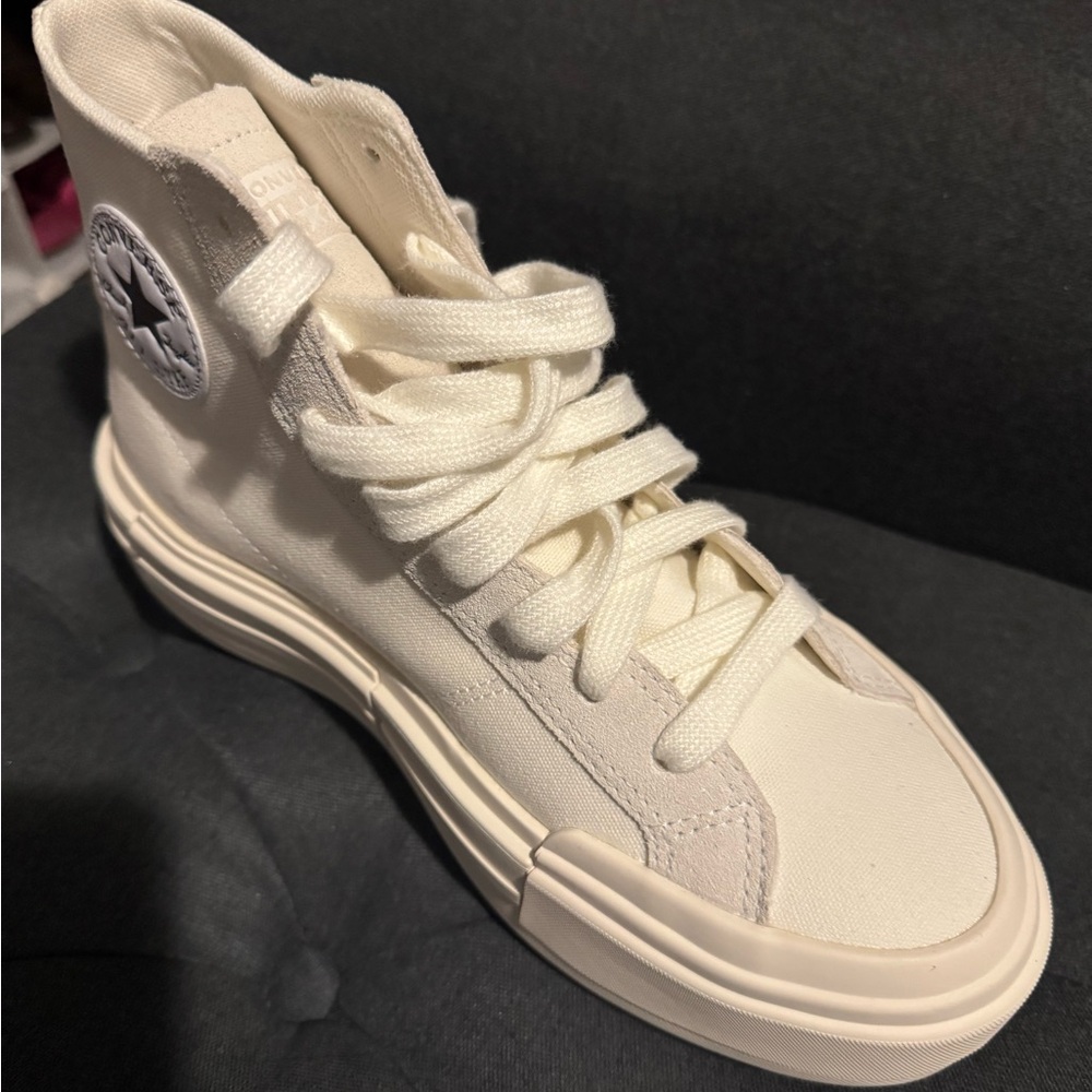Converse High-Top Sneakers in Cream